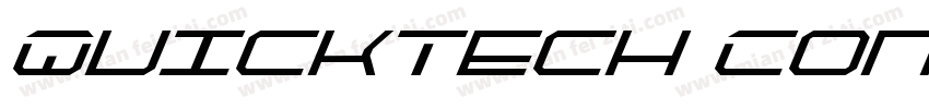 QuickTech Condensed Italic字体转换